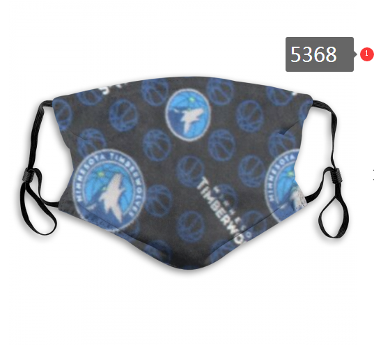 2020 NBA Minnesota Timberwolves #1 Dust mask with filter->nba dust mask->Sports Accessory